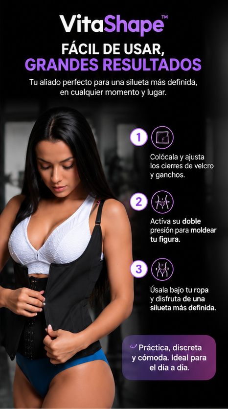 Faja Doble Presión VitaShape™|Moldea, sujeta y fija tu figura